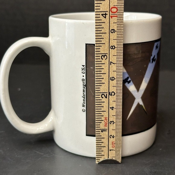 WONDERMUGS VTG USA Army-Air Force Air Battle, Heat Color Changing Mug/Cup - Picture 10 of 14